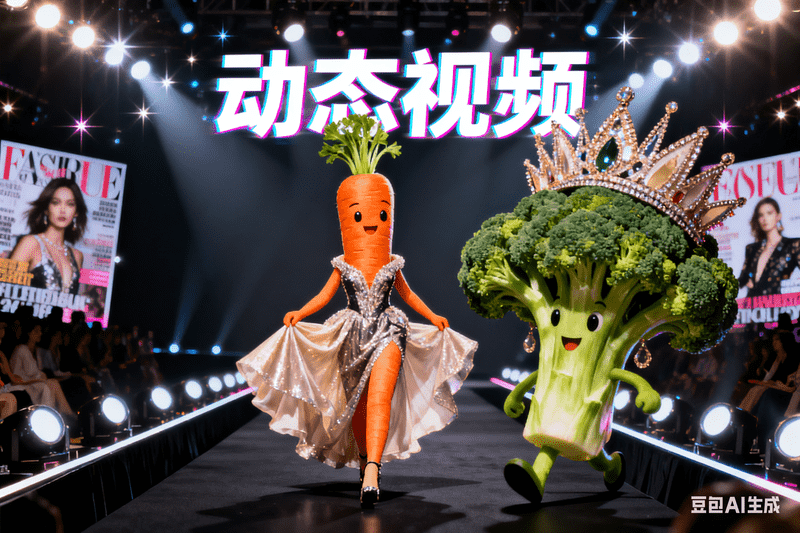 食材走秀【动态视频】豆包版本-星舰联盟AIGC