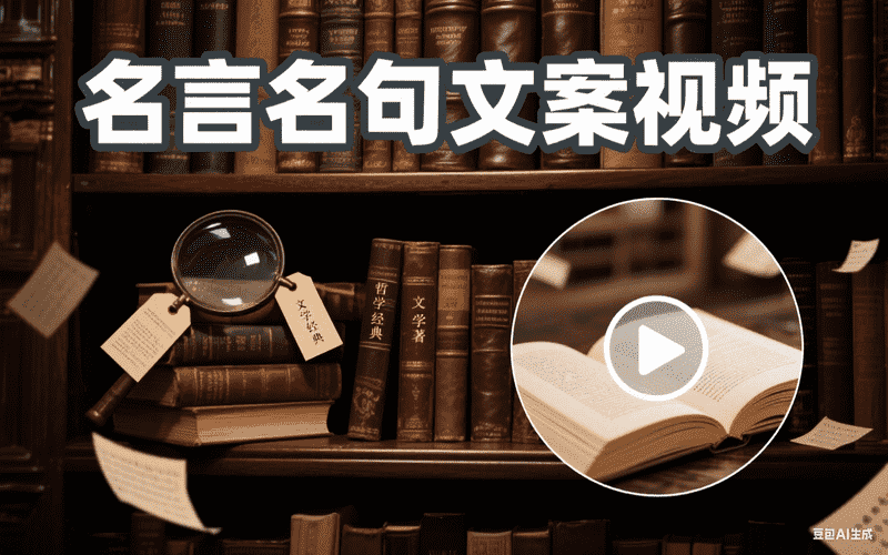 【无代码版】名言名句文案视频-星舰联盟AIGC