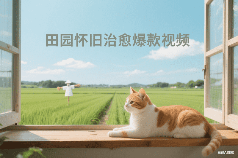 田园怀旧治愈爆款视频-星舰联盟AIGC