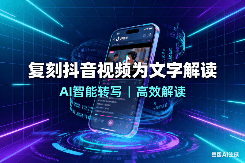 复刻抖音视频为文字解读