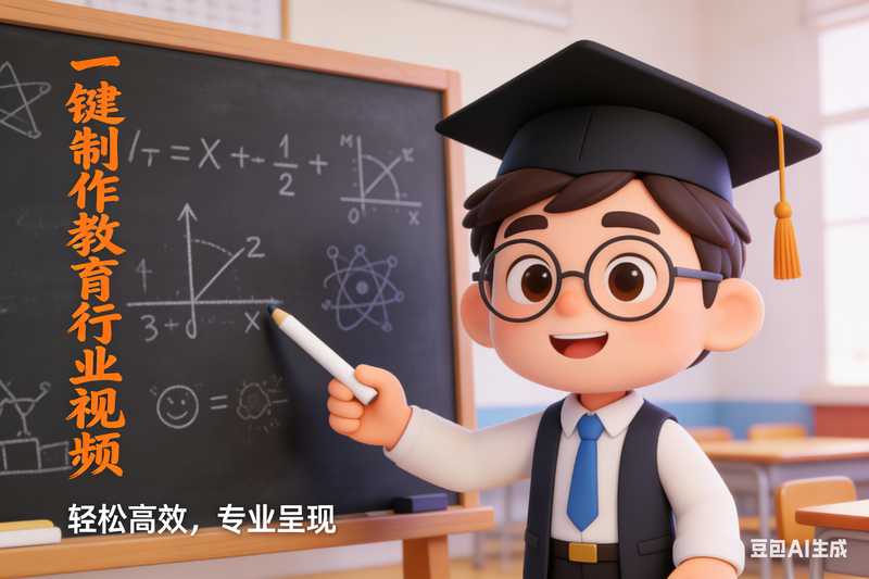 一键制作教育行业视频-星舰联盟AIGC