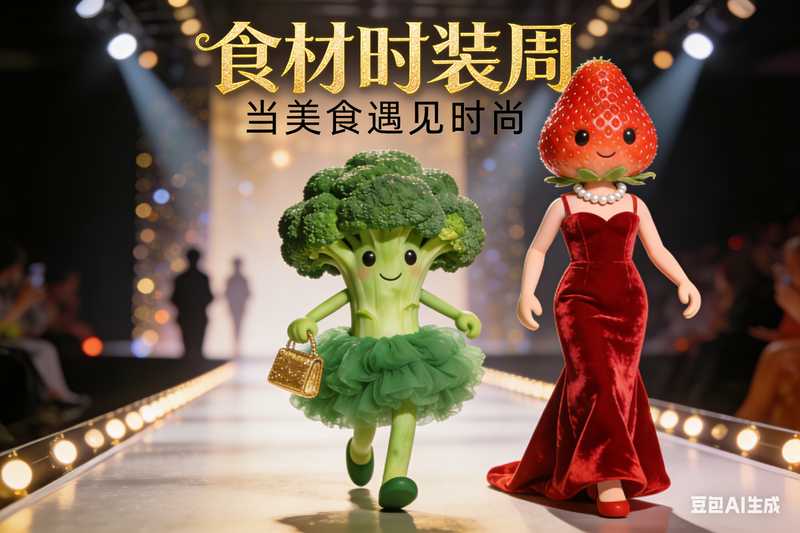 食材走秀【速创剪映小助手】-星舰联盟AIGC