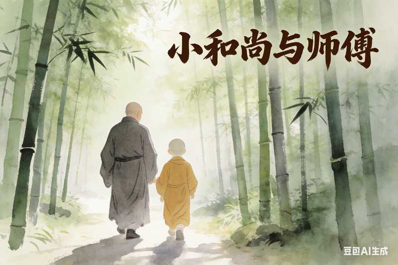 小和尚与师傅【速创剪映小助手】-星舰联盟AIGC