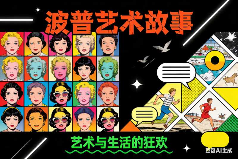波普艺术故事【速创剪映小助手】-星舰联盟AIGC