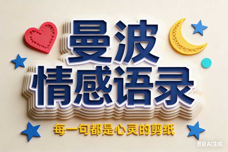曼波情感语录【速创剪映小助手】-星舰联盟AIGC