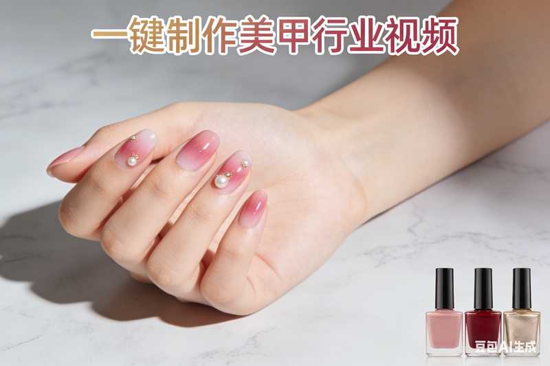 一键制作美甲行业视频【速创剪映小助手】-星舰联盟AIGC
