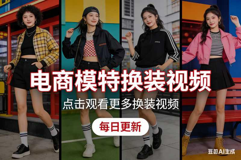 电商模特换装视频
