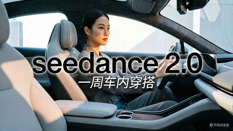 seedance 2.0 电商一周车内穿搭