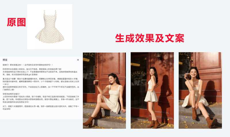 女装穿搭电商带货图文