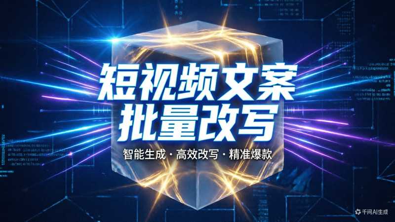 短视频文案提取+分析+批量改写+写入飞书【免费插件版】