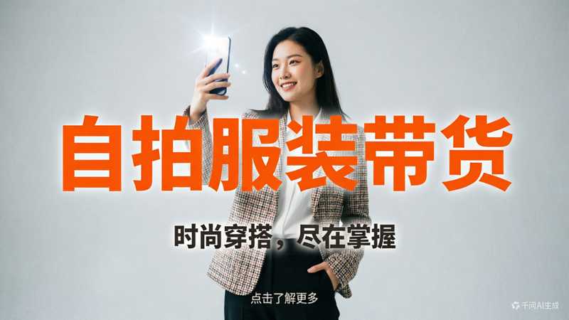 自拍服装电商带货