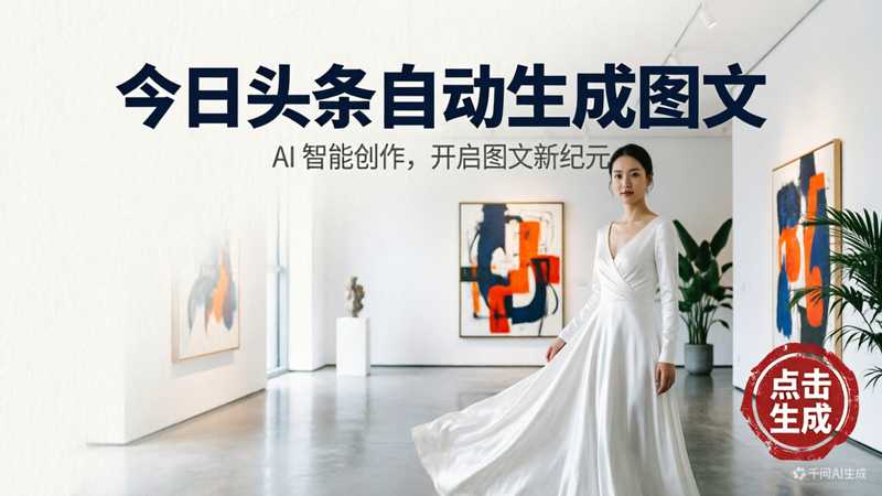 今日头条输入主题自动生成图文