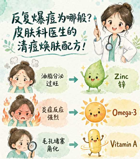 小红书-竖版手绘美颜科普图-星舰联盟AIGC