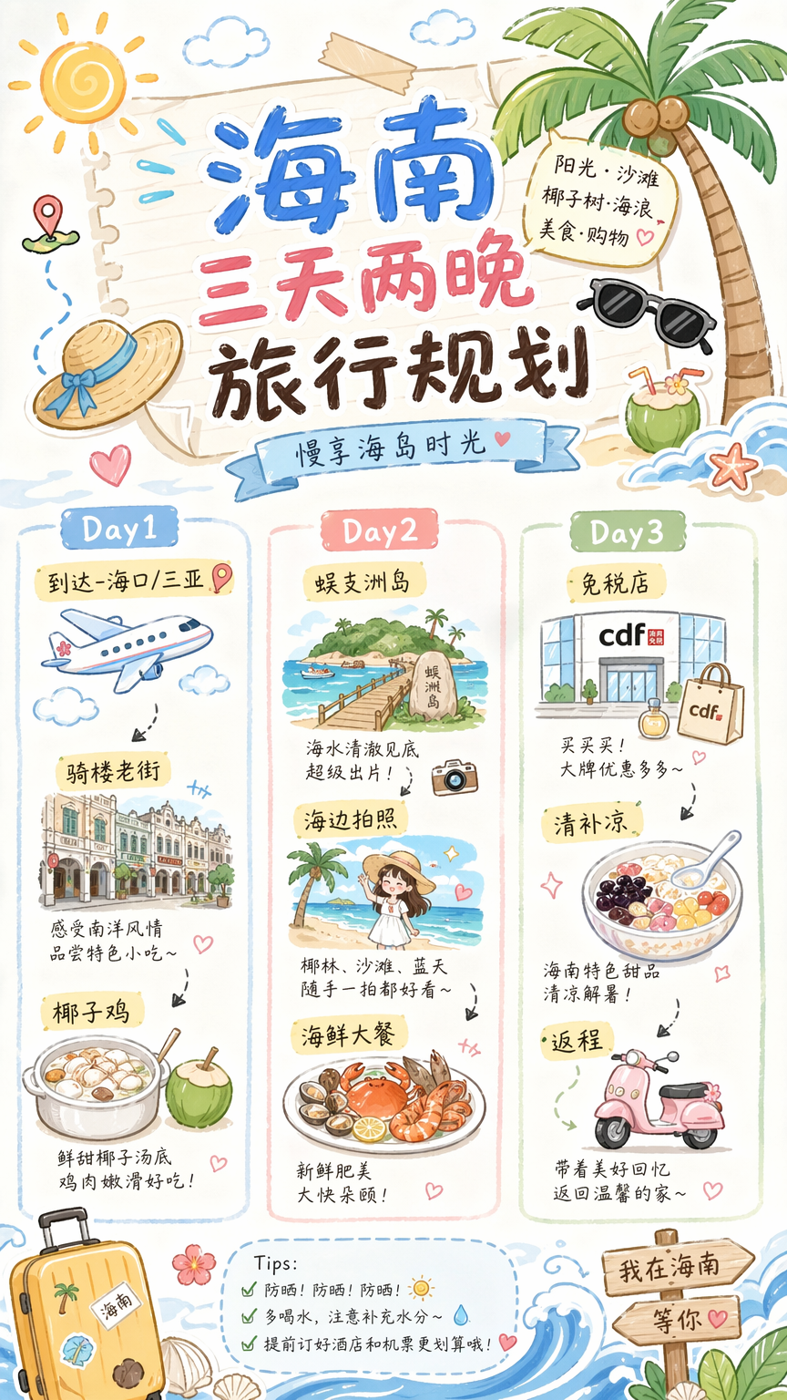 图片[1]-小红书旅行规划手绘工作流